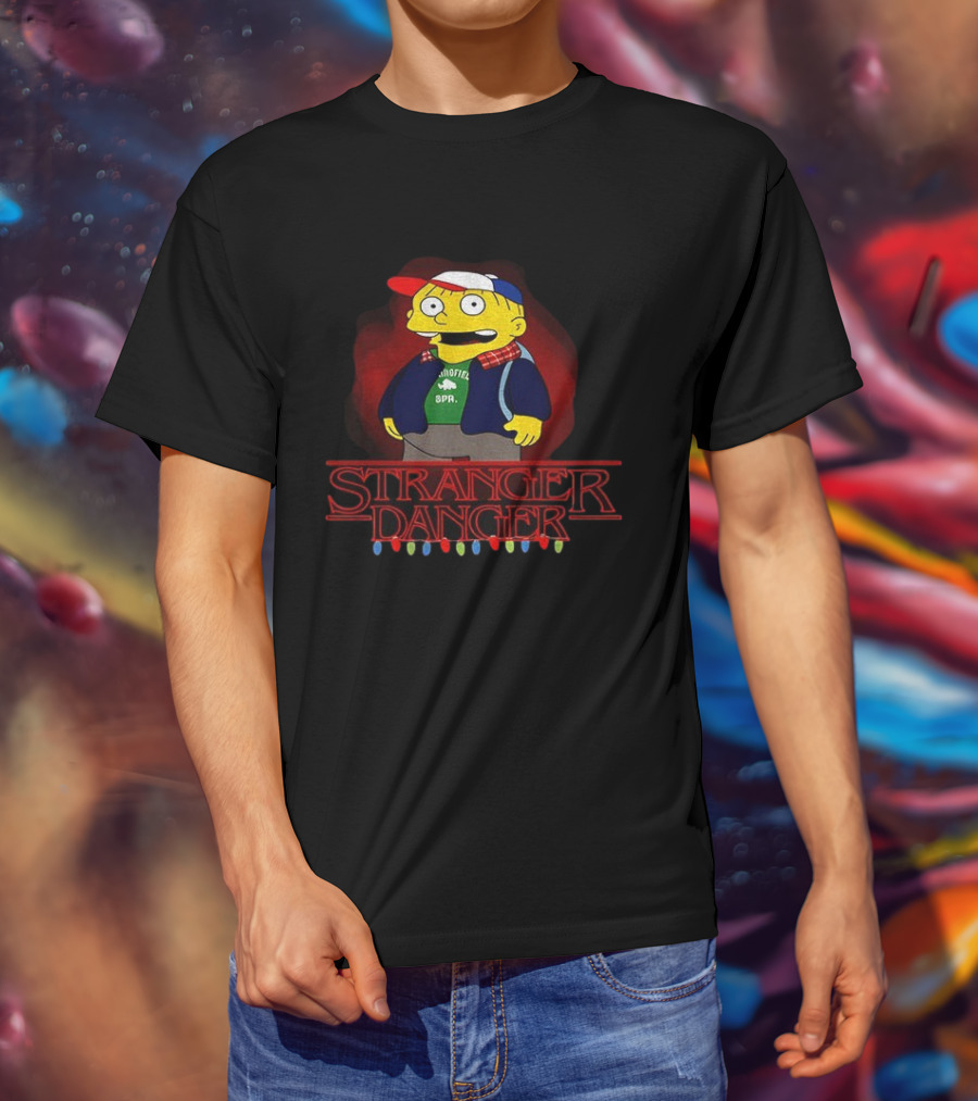 Stranger Danger Ralph Parody Iconic Crossover With Christmas Lights T-Shirt