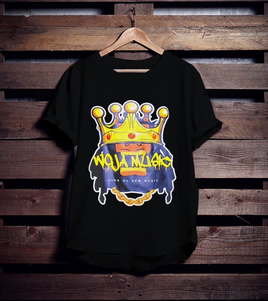 Woja Music King Ov New Music Crowned Gorilla Gold Chain T-Shirt