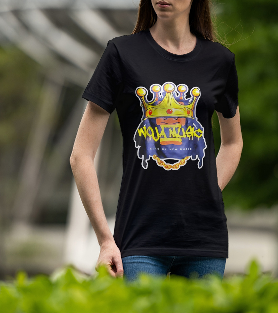 Woja Music King Ov New Music Crowned Gorilla Gold Chain T-Shirt