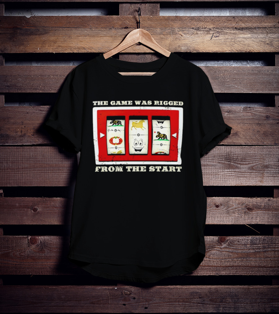 The Game Was Rigged From The Start Slot Machine Vintage Look T-Shirt