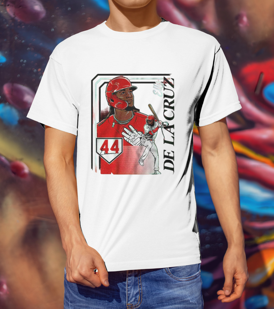 Elly De La Cruz Number 44 Reds Collage Frame MLB T-Shirt