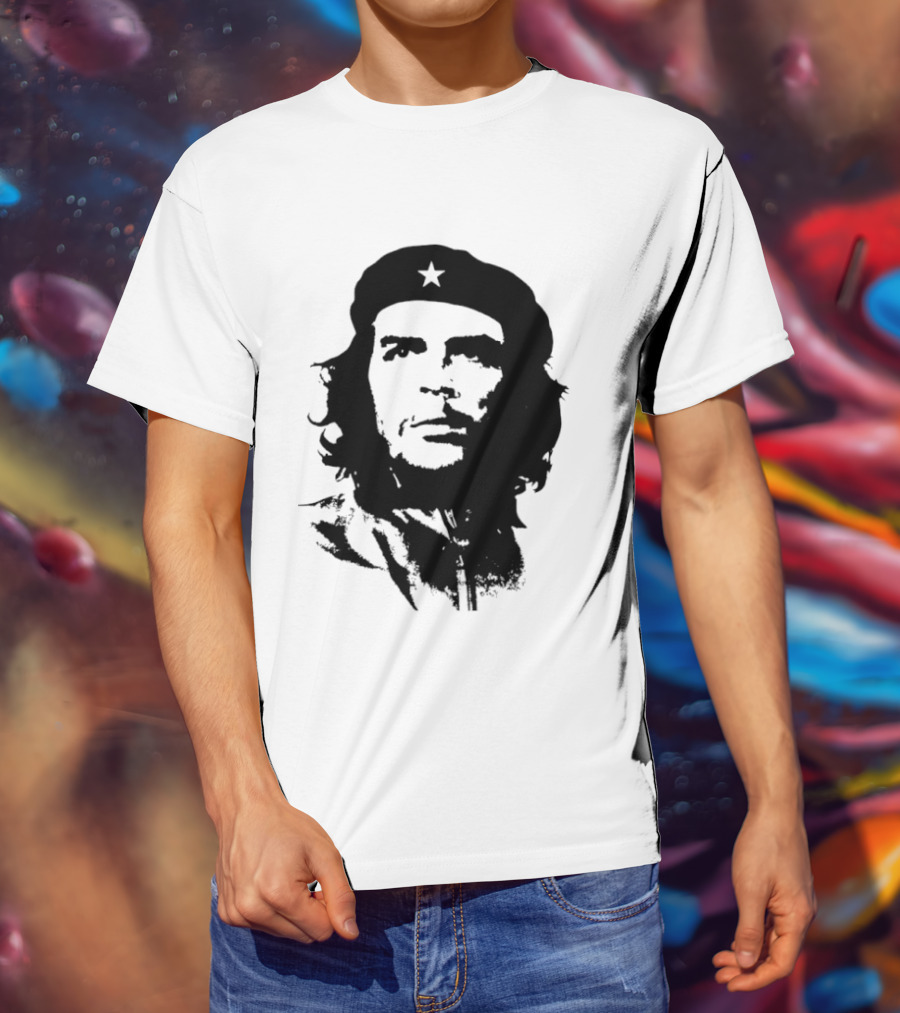 Che Guevara Big Head Argentine Marxist Revolutionary Iconic Stencil T-Shirt