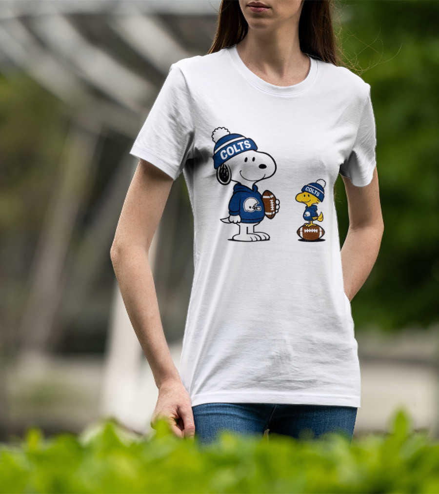 Indianapolis Colts Snoopy Woodstock NFL Football T-Shirt