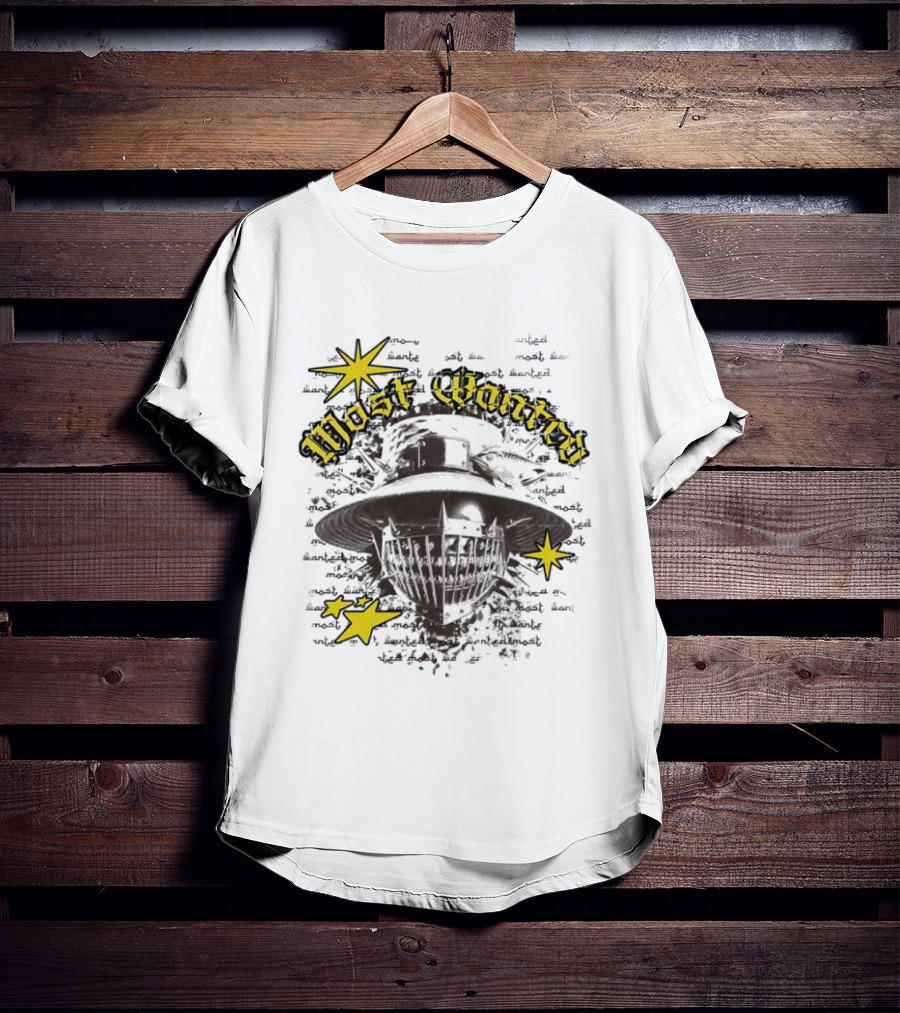 Most Wanted Horror Skeleton Cowboy Star T-Shirt