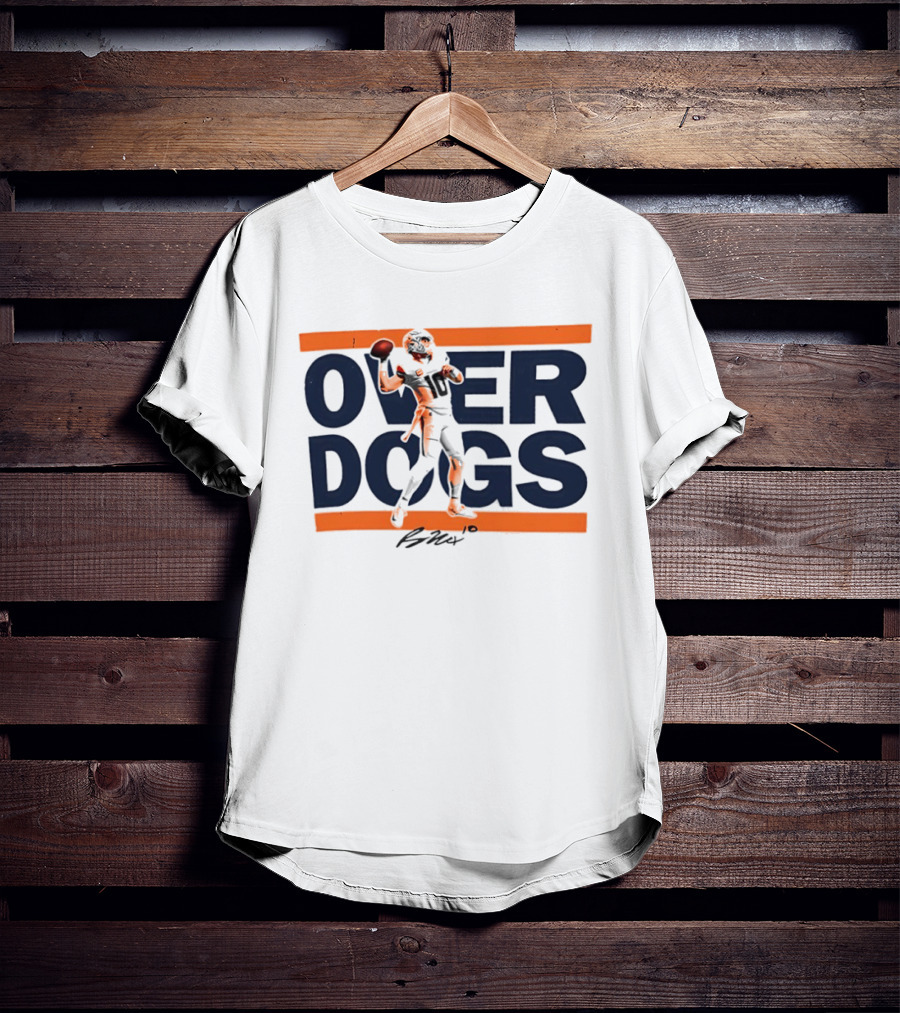 Over Dogs Bo Nix Denver Broncos Football Signature Bold T-Shirt