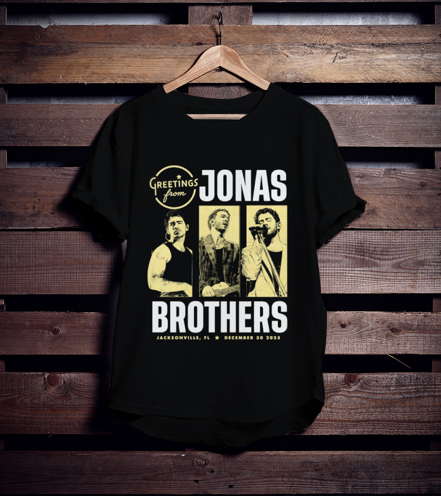 Greetings From Jonas Brothers 2025 Hershey PA December 10 T-Shirt