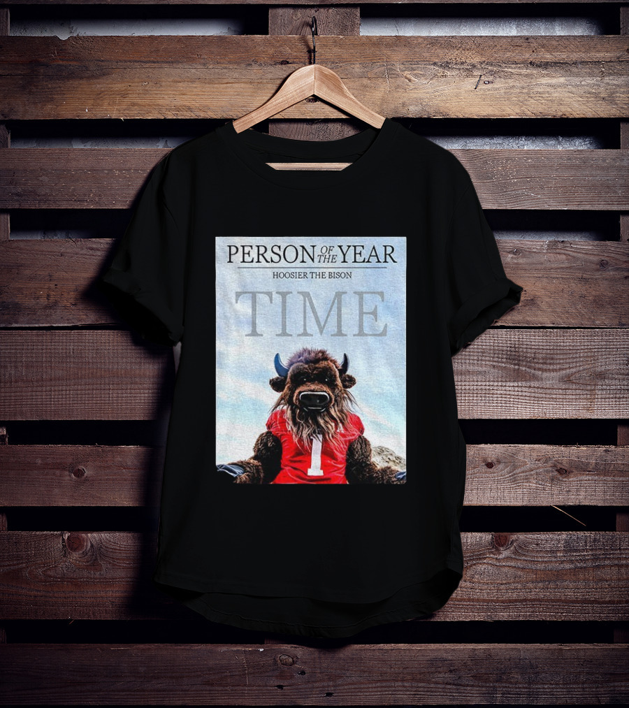 Indiana Hoosiers Football Hoosier The Bison Person Of The Year TIME T-Shirt