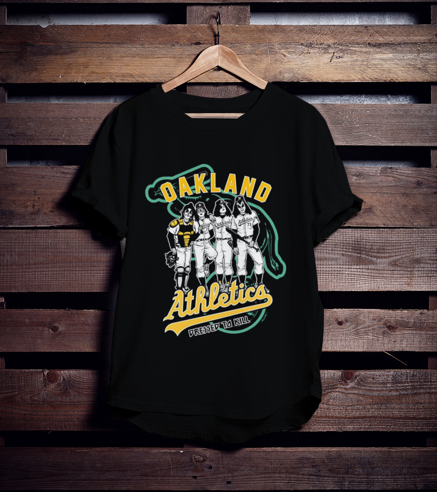 Oakland Athletics X Dressed To Kill Baseball Team Collaboration T-Shirt