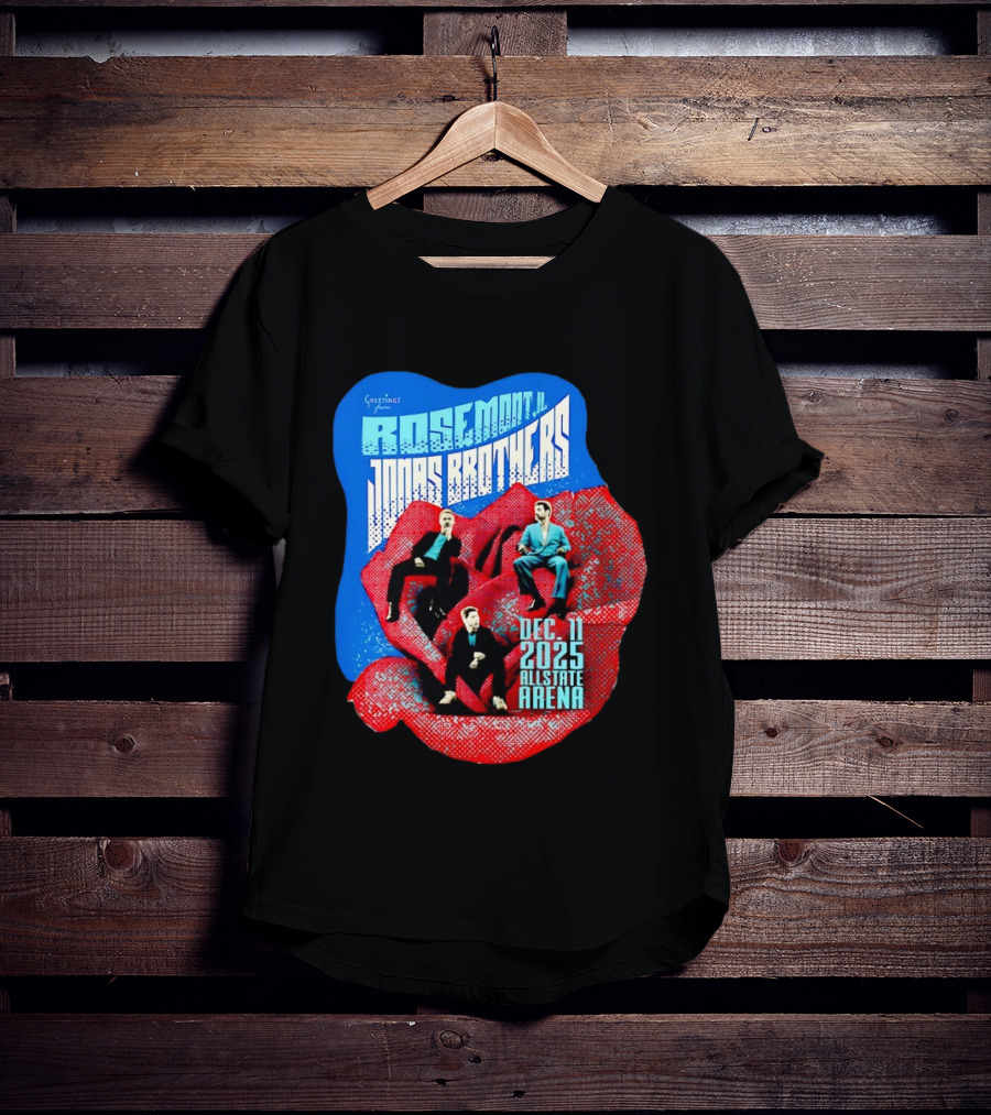 Greetings From Rosemont IL Jonas Brothers December 11 2025 Allstate Arena T-Shirt