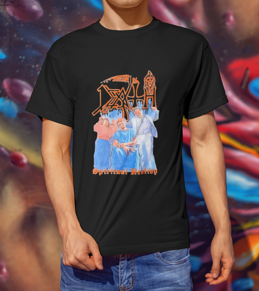 Death Spiritual Healing Album Cover Artwork By Ed Repka T-Shirt