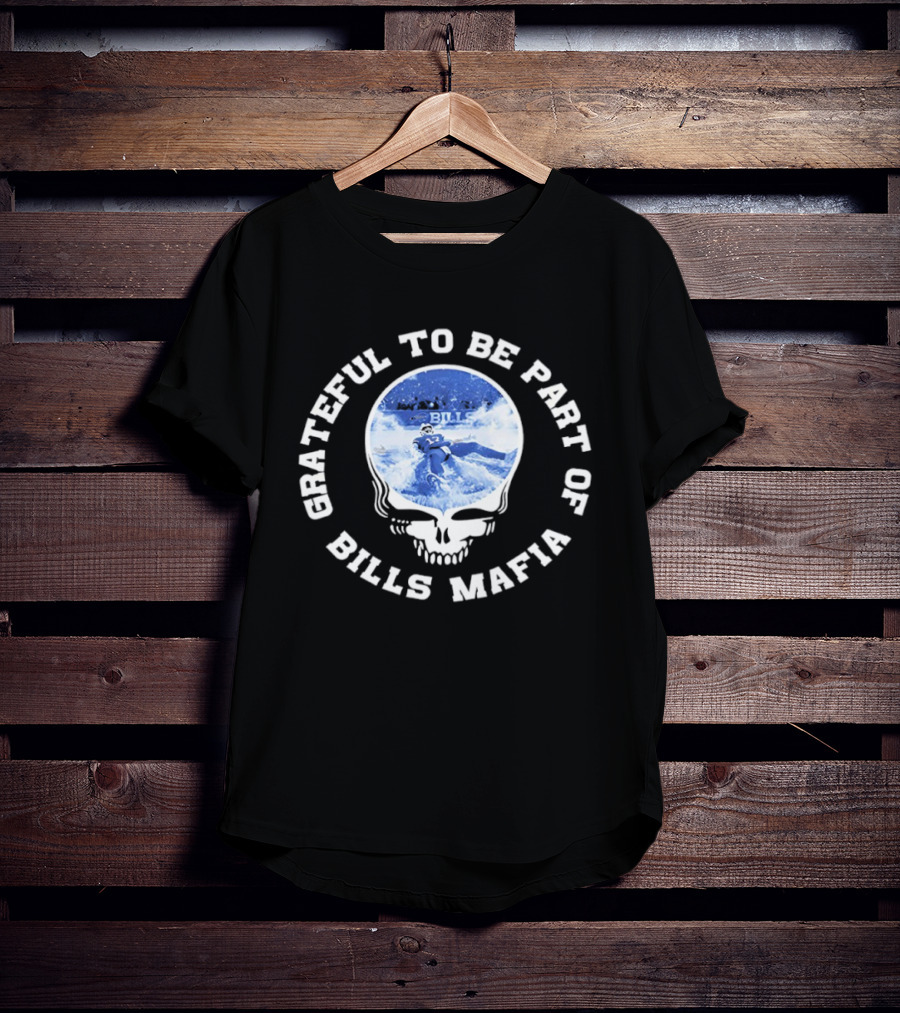 Grateful Dead Bills Mafia Skiing Buffalo Bills T-Shirt