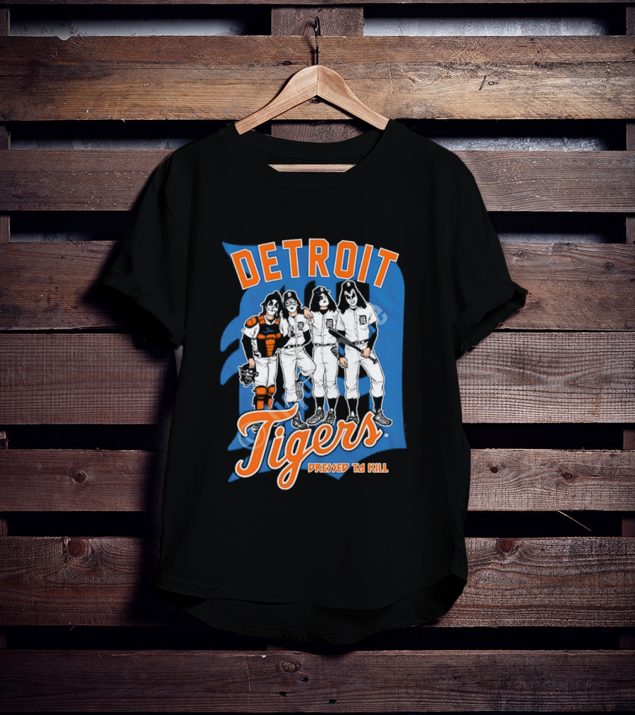 Detroit Tigers Dressed To Kill Vintage Rock T-Shirt