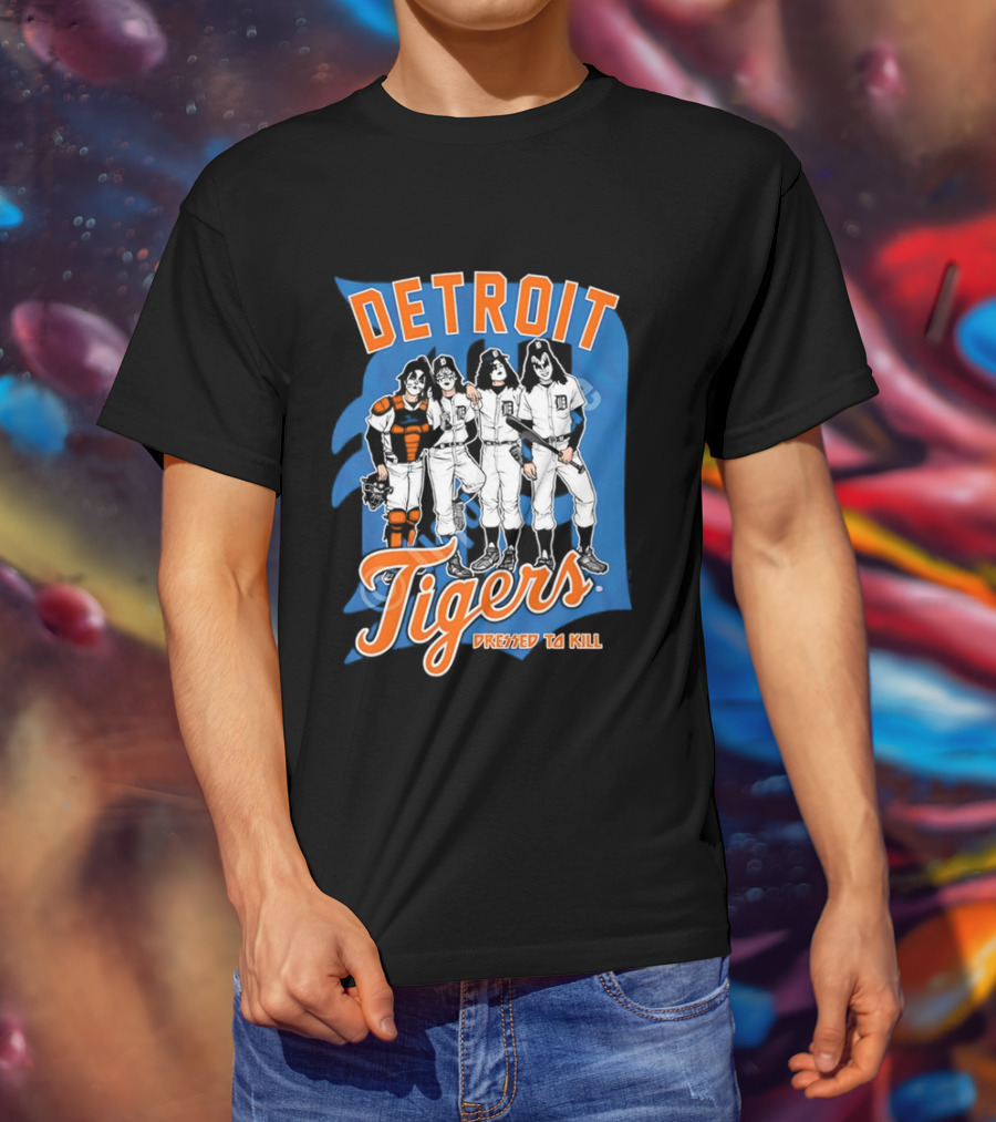 Detroit Tigers Dressed To Kill Vintage Rock T-Shirt