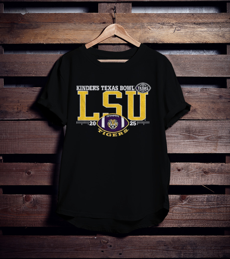 LSU Tigers Purple 2025 Kinder’s Texas Bowl T-Shirt