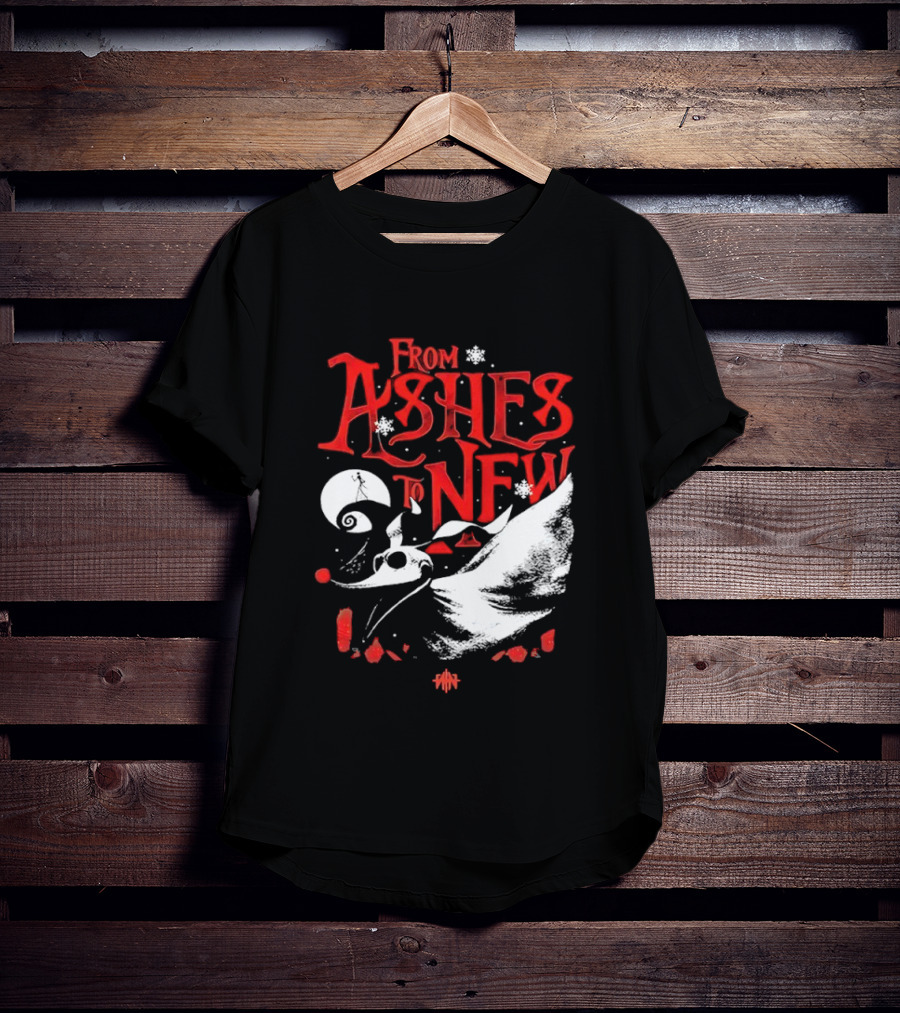 From Ashes To New Nightmare Before Christmas Skull 2025 T-Shirt