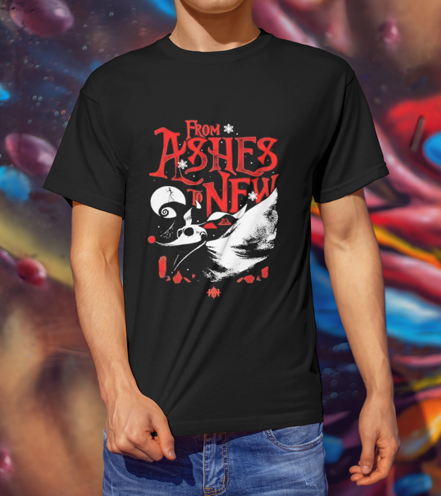 From Ashes To New Nightmare Before Christmas Skull 2025 T-Shirt