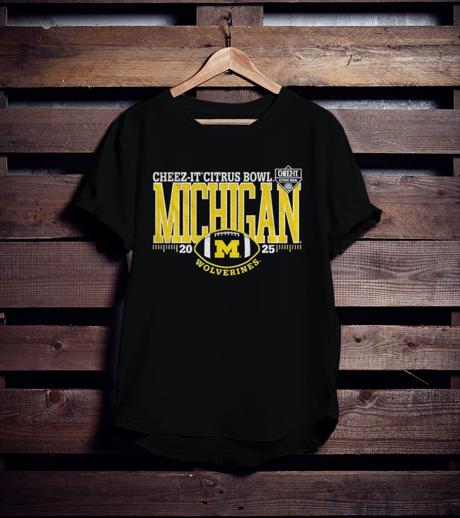 Michigan Wolverines 2025 Cheez It Citrus Bowl Football M T-Shirt
