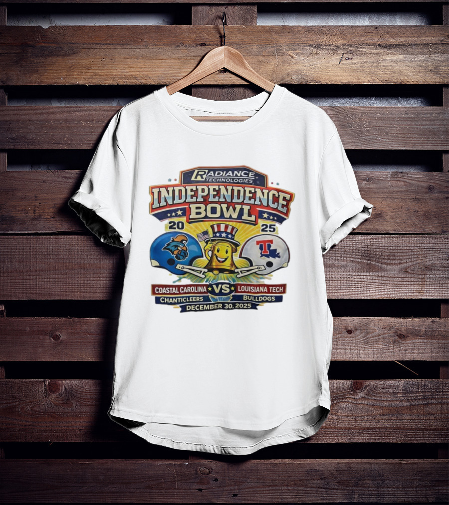 Radiance Technologies Independence Bowl 2025 Coastal Carolina Chanticleers Vs Louisiana Tech Bulldogs December 30 T-Shirt