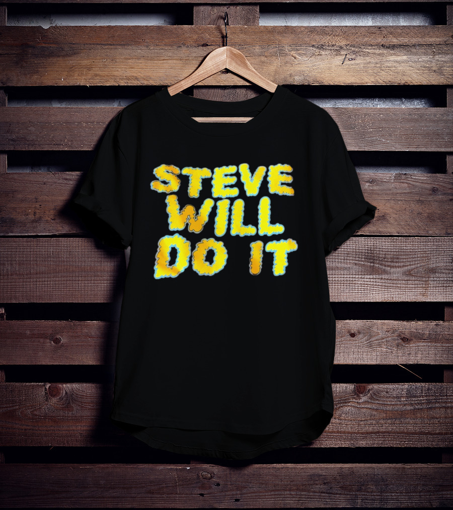 Steve Will Do It Yellow Blue T-Shirt