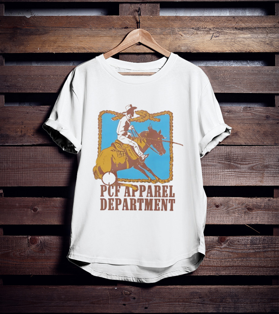 PCF Apparel Department Cowboy Horse Rope Border T-Shirt