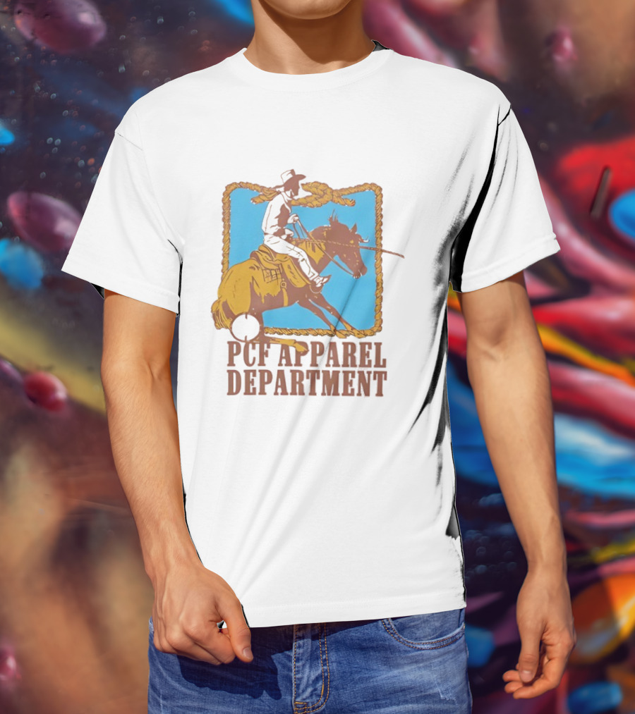 PCF Apparel Department Cowboy Horse Rope Border T-Shirt