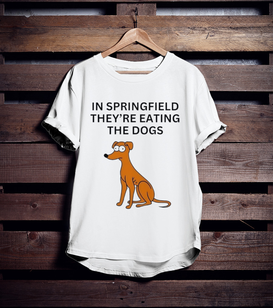 Santa’s Little Helper In Springfield Theyre Eating The Dogs T-Shirt