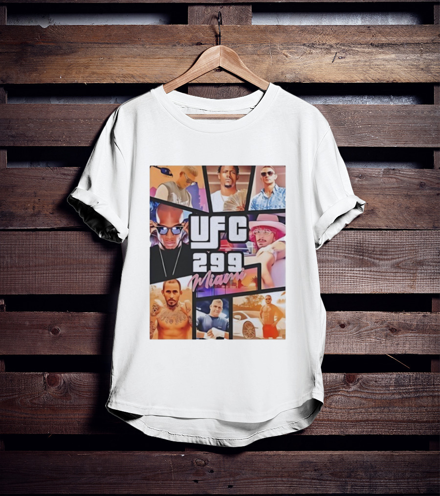 UFC 299 Miami Grand Theft Auto T-Shirt