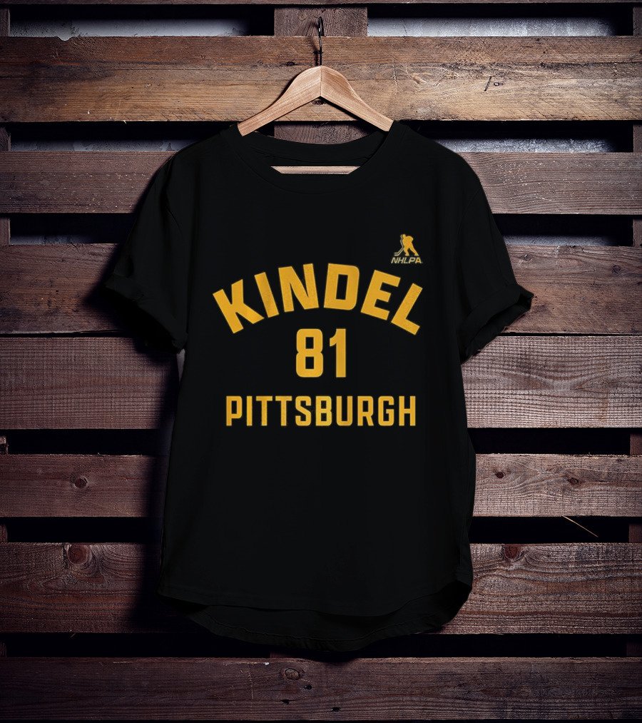 Pittsburgh Penguins 81 Kindel Name And Number Hockey Team T-Shirt