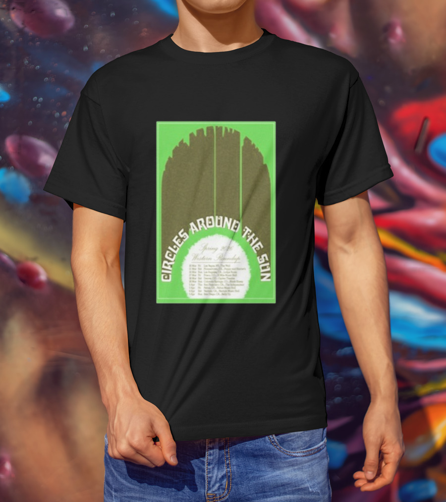 Circles Around The Sun Spring 2026 Western Roundup Tour Dates T-Shirt