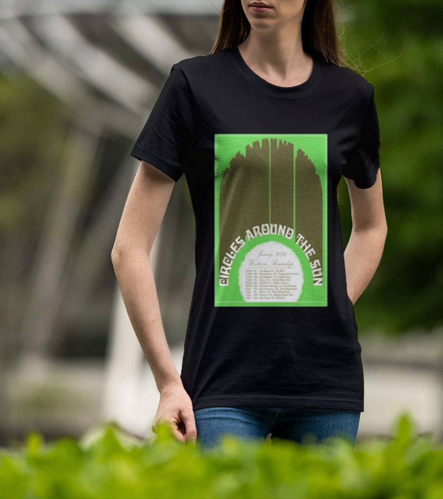 Circles Around The Sun Spring 2026 Western Roundup Tour Dates T-Shirt