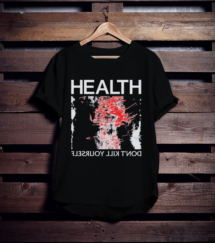 HEALTH Don't Kill Yourself Red Brush Strokes T-Shirt