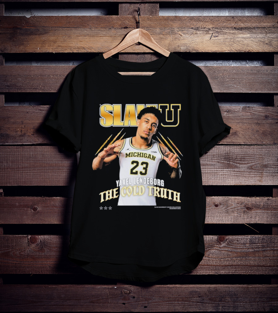 SlamU Yaxel Lendeborg Michigan 23 The Cold Truth T-Shirt