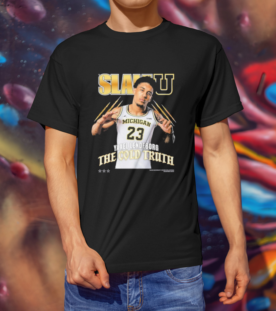 SlamU Yaxel Lendeborg Michigan 23 The Cold Truth T-Shirt