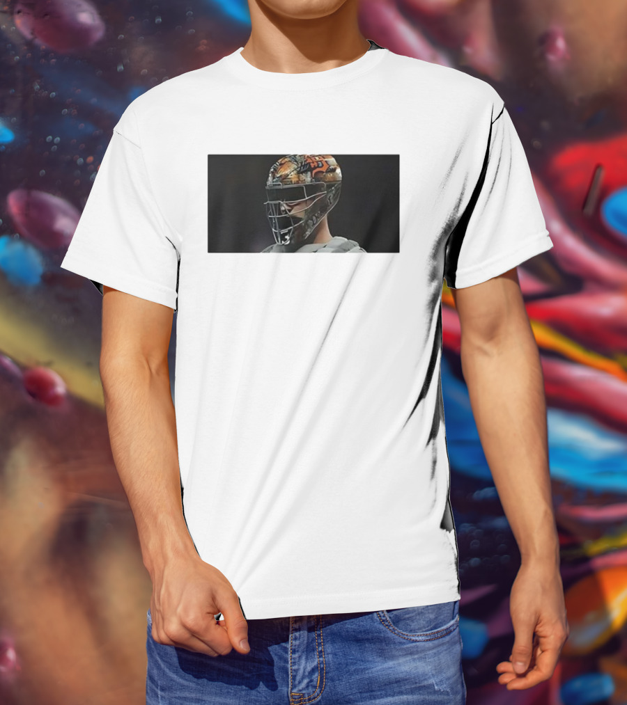 Dillon Dingler Number 13 Detroit Tigers Baseball Catcher Helmet T-Shirt