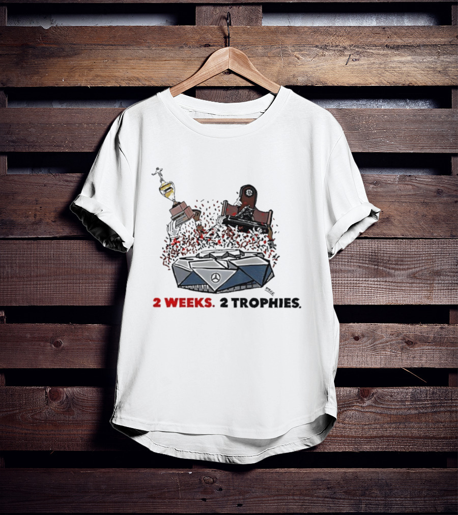 Georgia Bulldogs Football SEC Southeastern Conference 2 Weeks 2 Trophies T-Shirt