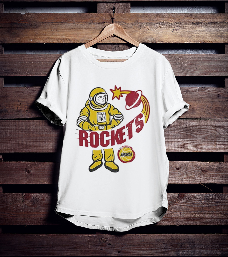 Houston Rockets Astronaut Iconic Space T-Shirt