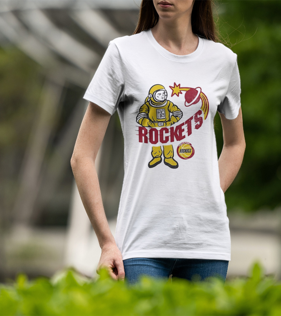 Houston Rockets Astronaut Iconic Space T-Shirt