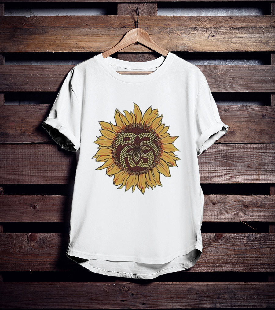 Sunflower Mosaic Pattern Aron Ralston T-Shirt