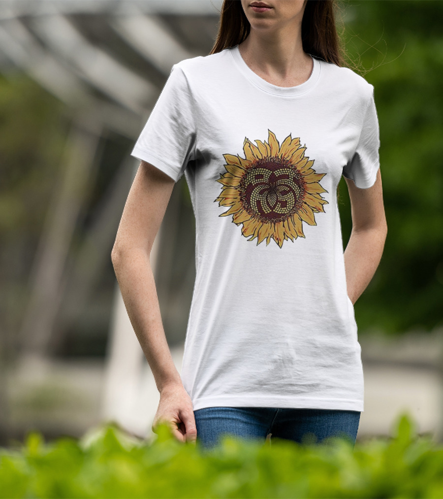 Sunflower Mosaic Pattern Aron Ralston T-Shirt