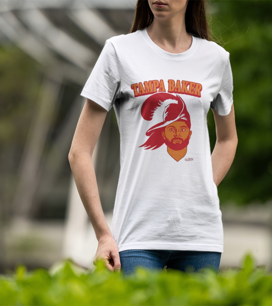 Tampa Baker Football Icon Illustration Buccaneers T-Shirt