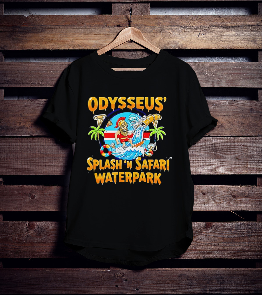 Odysseus Splash 'N Safari Waterpark Surfing Adventure Souvenir T-Shirt