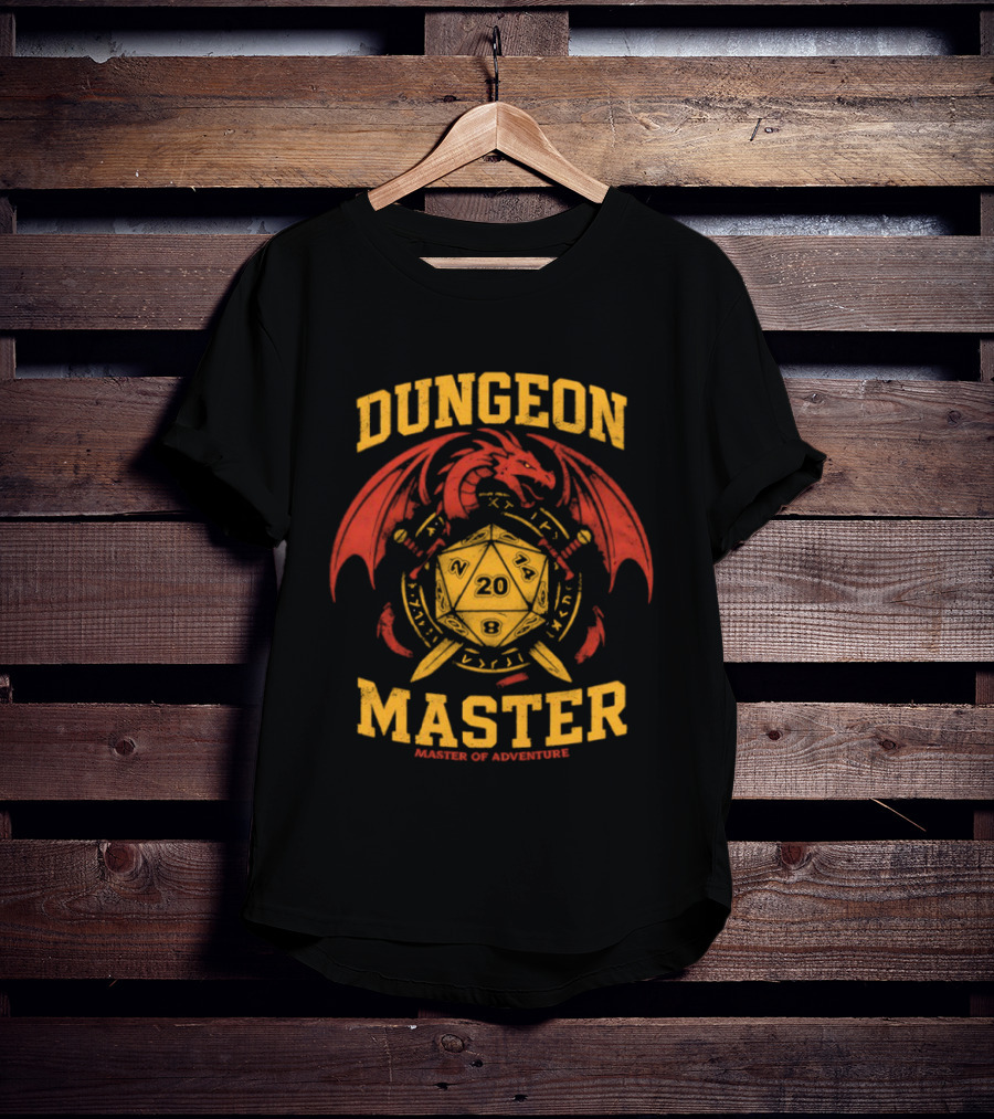 Dungeon Master D20 Dragon Master Of Adventure T-Shirt