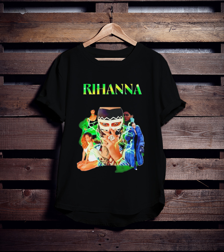 Rihanna Fashion Icon Collage Bold T-Shirt