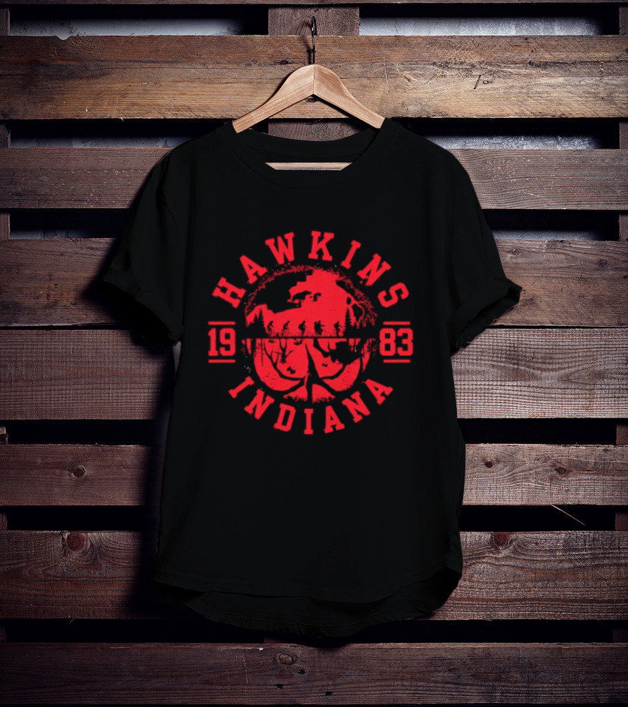 Hawkins Indiana 1983 Vintage Monster T-Shirt