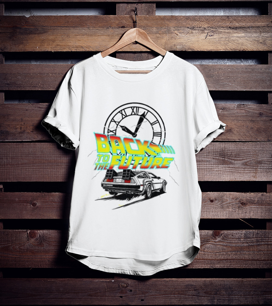 Back To The Future DMC DeLorean Official Vintage Movie T-Shirt
