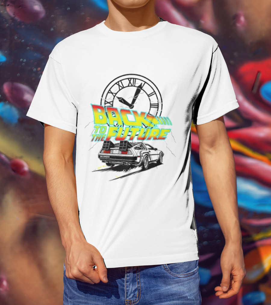 Back To The Future DMC DeLorean Official Vintage Movie T-Shirt