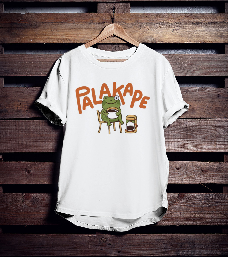 Palakape Frog With Coffee T-Shirt