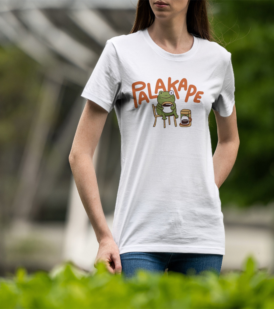 Palakape Frog With Coffee T-Shirt