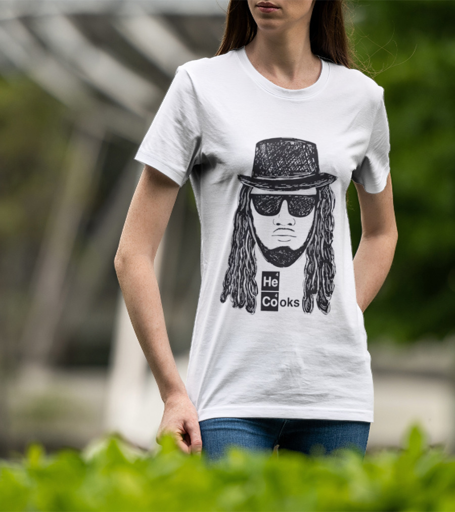 Buffalo Bills He Cooks Bigface T-Shirt