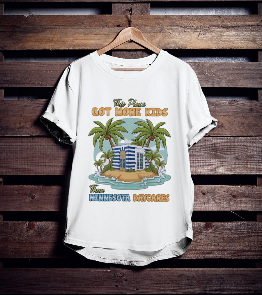 House On Small Island With More Kids Than Minnesota Daycares Tropical T-Shirt